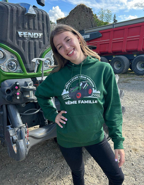 Tracteur Vert Foncé pull unisexe